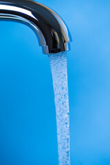 Macro Shoot of New Nickel Plated Water Tap.