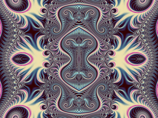 Beautiful fractal. Computer generated image. Fractal background.  Abstract spirals. Beautiful background for greetings card, flyers, invitation, posters, brochure, banners, calendar.