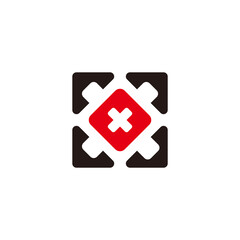 Obraz premium letter x abstract square box simple geometric logo vector