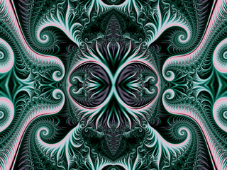 Beautiful fractal. Computer generated image. Fractal background.  Abstract spirals. Beautiful background for greetings card, flyers, invitation, posters, brochure, banners, calendar.