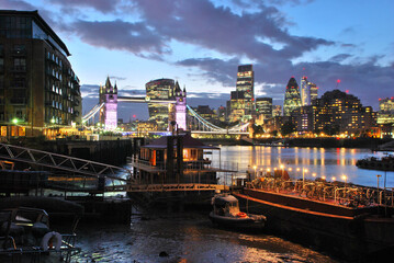 View from the South Bank in London