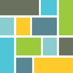Squares color background vector design