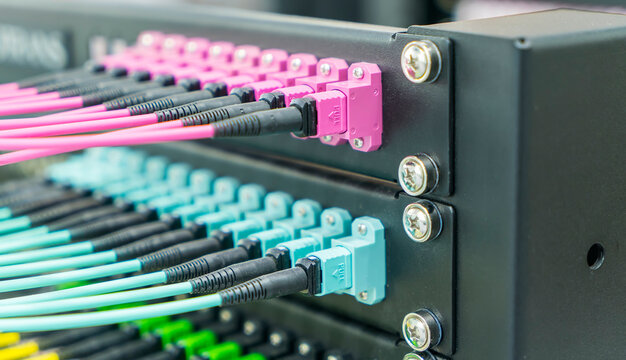 Fiber optic cable connect to communication Distribution point
