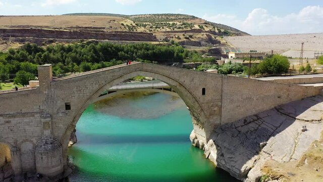 The Malabadi Bridge is an arch bridge spanning the Batman River near the town of Silvan in southeastern Turkey.