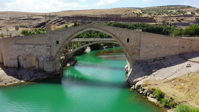 The Malabadi Bridge is an arch bridge spanning the Batman River near the town of Silvan in southeastern Turkey.