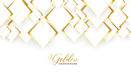 diamond shapes golden and white background design
