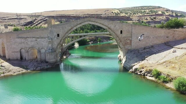 The Malabadi Bridge is an arch bridge spanning the Batman River near the town of Silvan in southeastern Turkey.