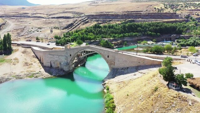 The Malabadi Bridge is an arch bridge spanning the Batman River near the town of Silvan in southeastern Turkey.