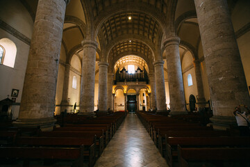 Fototapeta premium Mexico, Cathedral of Merida, oldest cathedral in Latin America