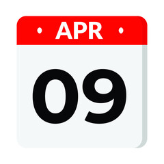 09 April date icon