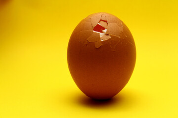 Macro of chicken egg texture