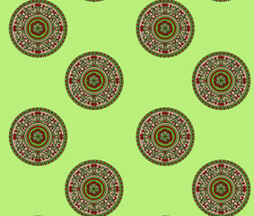 paisley  flower    Design pattern on background