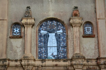 Fototapeta na wymiar The Dominicum facade at Caleruega in Nasugbu, Batangas, Philippines