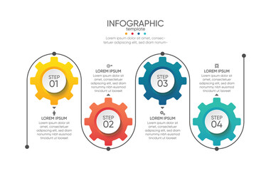 Presentation business abstract background infographic template