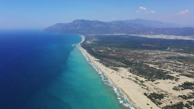 Patara Beach is a beach located near the ancient Lycian city of Patara in Turkey, on the coast of the Turkish Riviera.