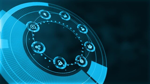 Business, Technology, Internet and network concept. Automation Software Technology Process System.