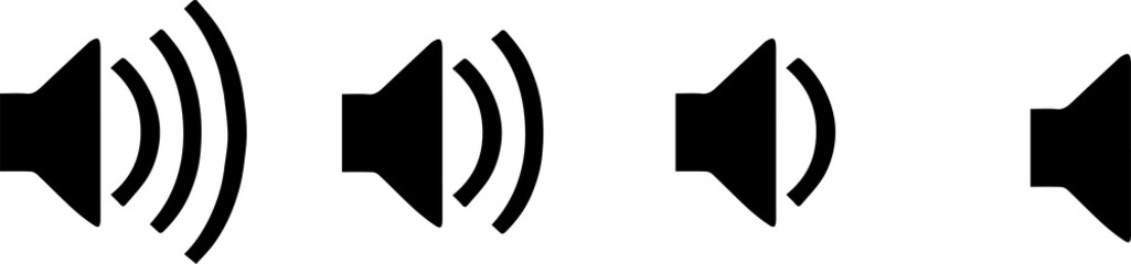speaker icon isolated on white background