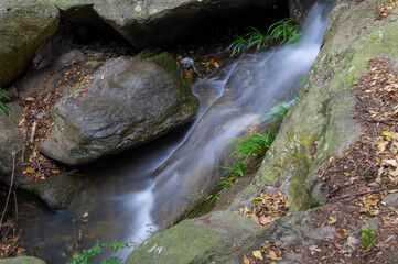Wuhan Huangpi Mulan Tianchi Scenic Area, early autumn Aerial photography scenery