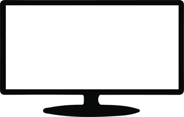 television vector on white background