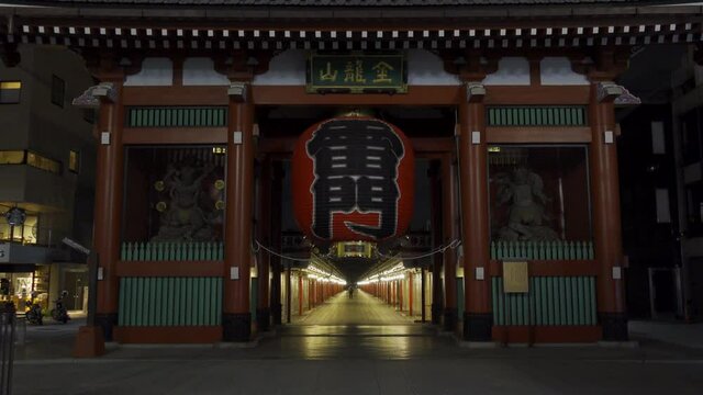 雷門　夜景