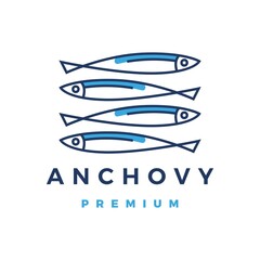 anchovy logo vector icon illustration