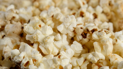 popcorn closeup. Popcorn background. Cinema pop corn background