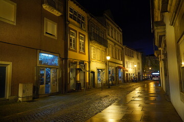 Fototapeta na wymiar Street in Chaves, beautiful city of Portugal. Europe