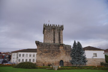 Fototapeta na wymiar Castle in Chaves, beautiful city of Portugal. Europe