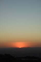 Sunset in the Mountains in Brazil