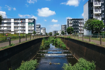Obraz premium 団地の風景