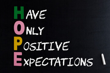 Obraz premium Hope Acronym Concept