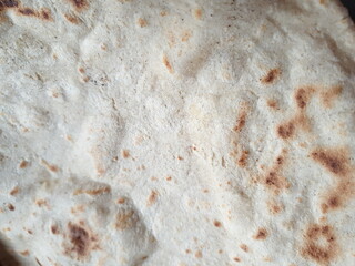 close up of bread/jowar roti