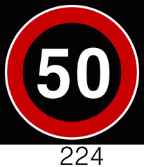 교통 표지판 (Traffic sign) 규제표지 -200