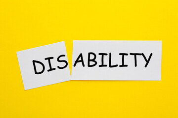 Disability Ability Concept