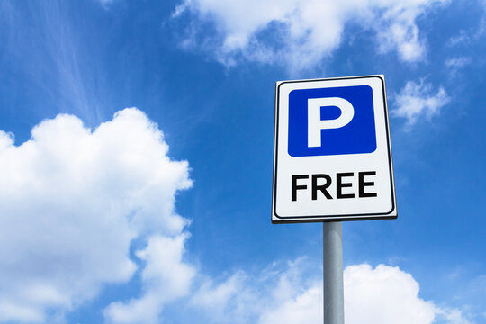 Free parking sign