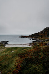 rocky coast at sunset