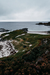 rocky coast at sunset