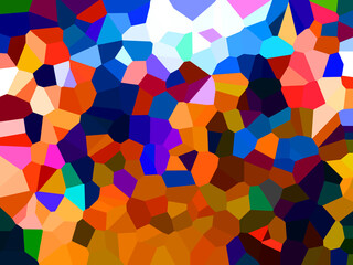 Illustration of Pixels pattern with various bright colors creates an pixelated pattern style.