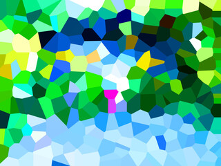 Illustration of Pixels pattern with various bright colors creates an pixelated pattern style.