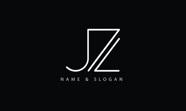 JZ, ZJ, J, Z abstract letters logo monogram