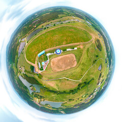 Early Summer scenery of Mulan grassland Scenic spot in Wuhan, Hubei Province, China