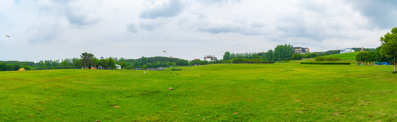 Early Summer scenery of Mulan grassland Scenic spot in Wuhan, Hubei Province, China