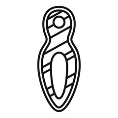 Shoe repair form icon. Outline shoe repair form vector icon for web design isolated on white background