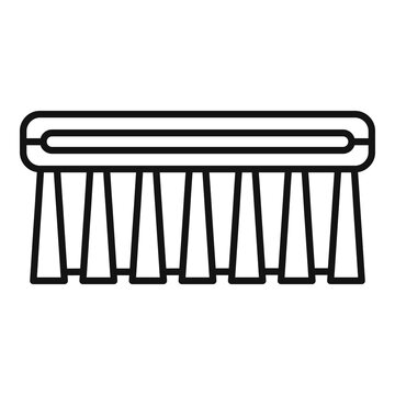 recommend clip art: Shoe cleaning brush icon. Outline shoe cleaning brush vector icon for web design isolated on white background