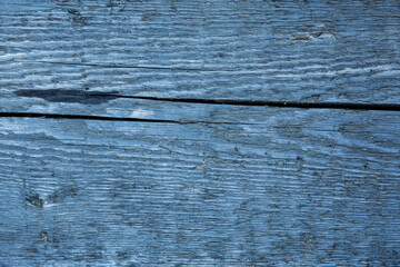 Old wooden blue board, background texture