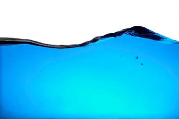 The background of the waves of blue water is isolated