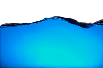 The background of the waves of blue water is isolated
