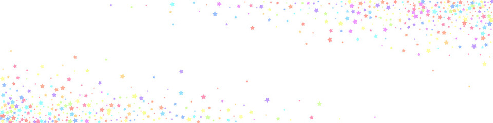 Festive unusual confetti. Celebration stars. Color