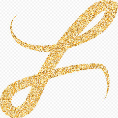 Golden Splash Modern Transparent Background. 