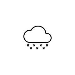 acid rain icon vector illustration